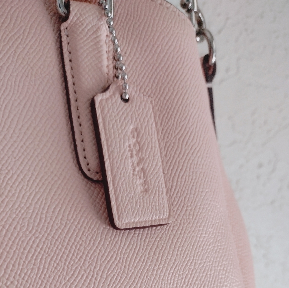 Coach Mini Sage Carryall  Light Pink Satchel with Chain Strap - Picture 4 of 13